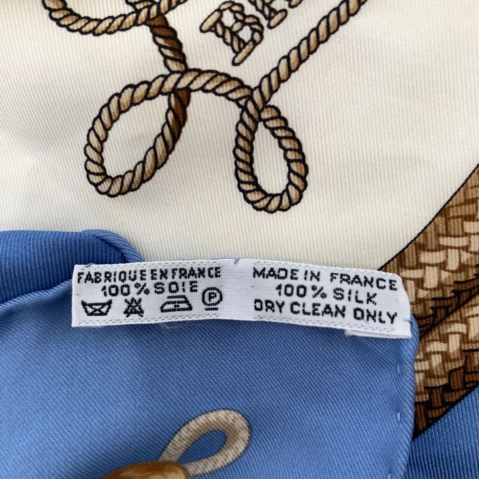 HERMES エルメス カレ90 BRANDEBOURGS ブランデンブルク飾り シルク100 