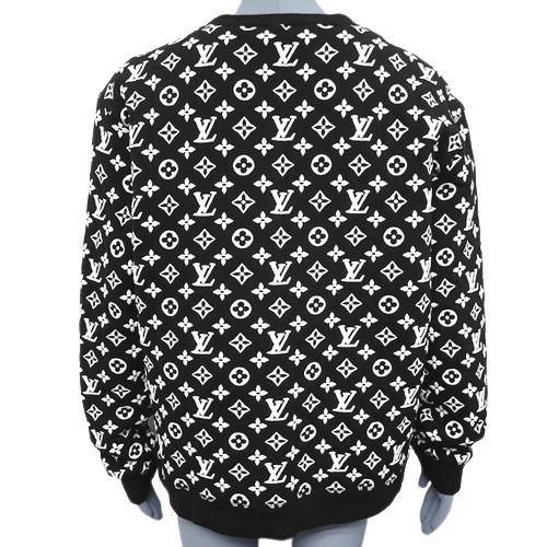 美品 Louis Vuitton モノグラムジャガードクルーネックスウェット M LOUIS VUITTON ルイ・ヴィトン 1A5CPP モノグラム ジャガード