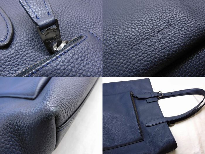 COACH ネイビー トートバッグ ショルダー付き　本革 コーチ COACH バック （ネイビー） -ファッション通販 FASHION WALKER