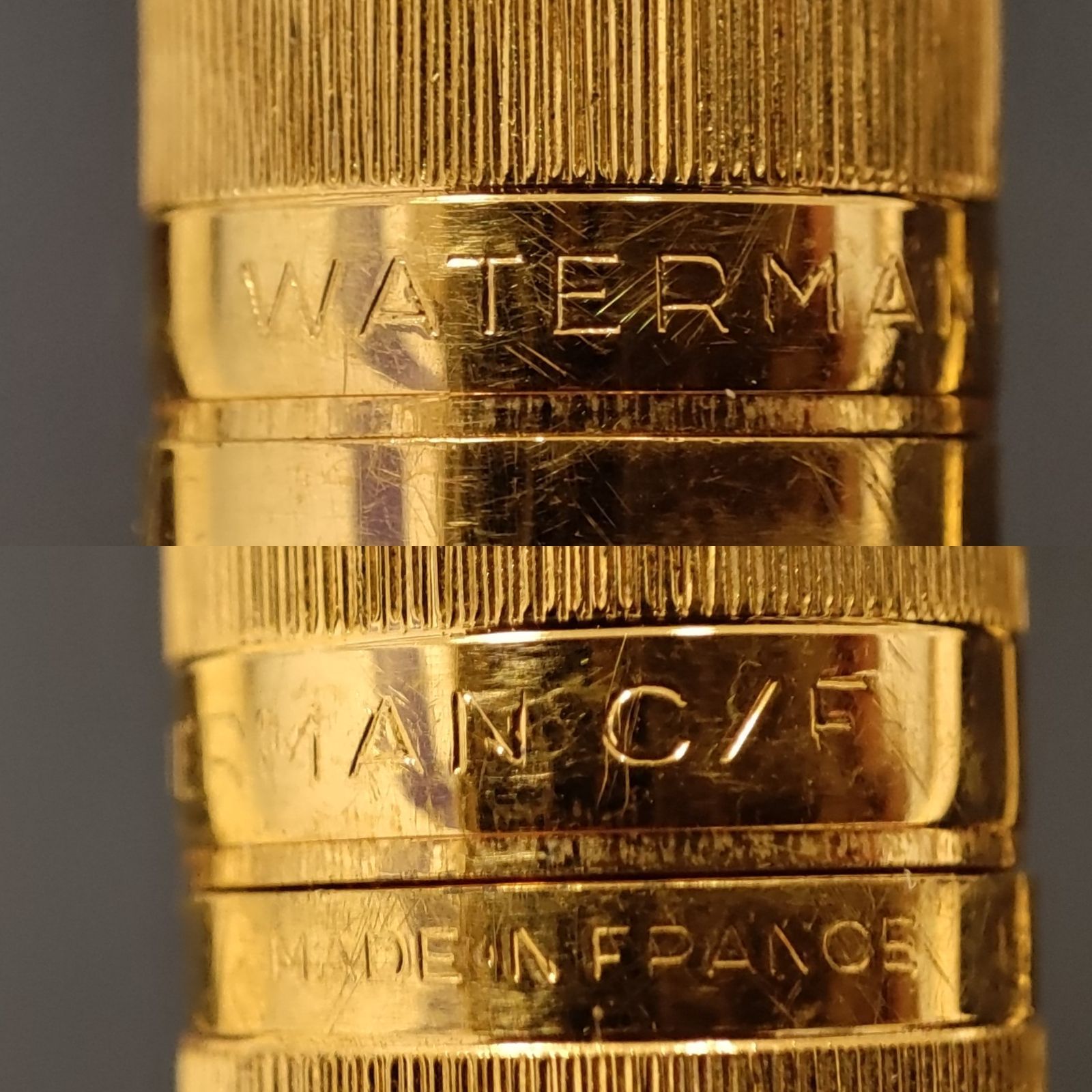 WATERMAN ペン先18K 万年筆 ＆ ツイストボールペン ゴールドカラー