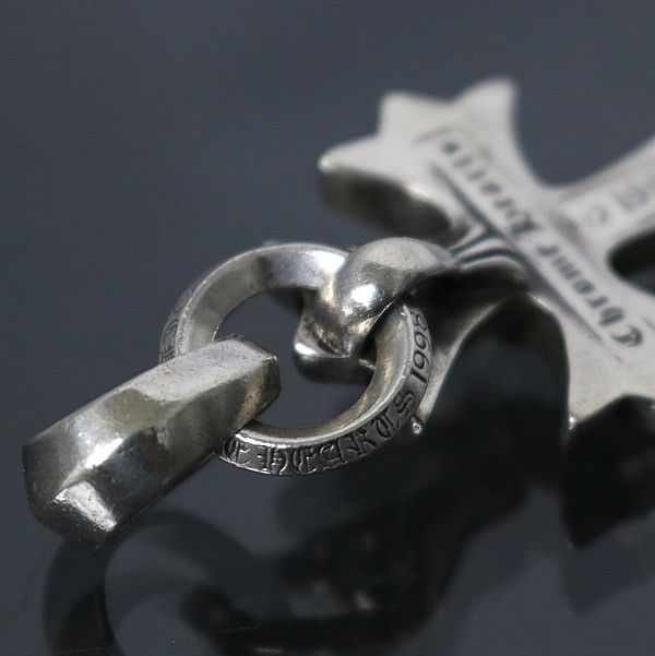 CHROME HEARTS クロムハーツ スモールCHクロス ウィズ ベイル ペンダント トップ シルバー SV 925 100643 ネックレス アクセサリー