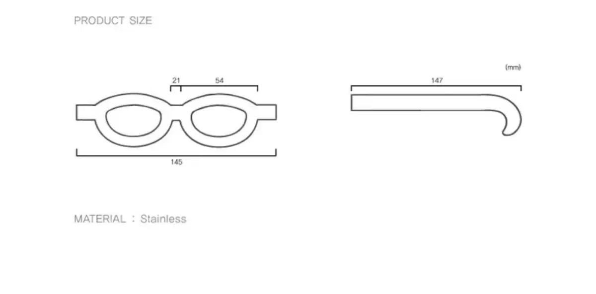FAKE ME フェイクミー 丘 メガネ シルバー