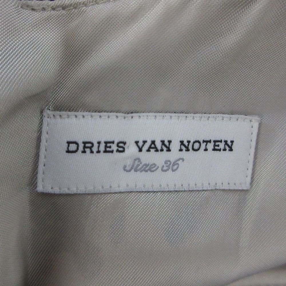 美品 DRIES VAN NOTEN ドリスヴァンノッテン シルク×ウール 総柄