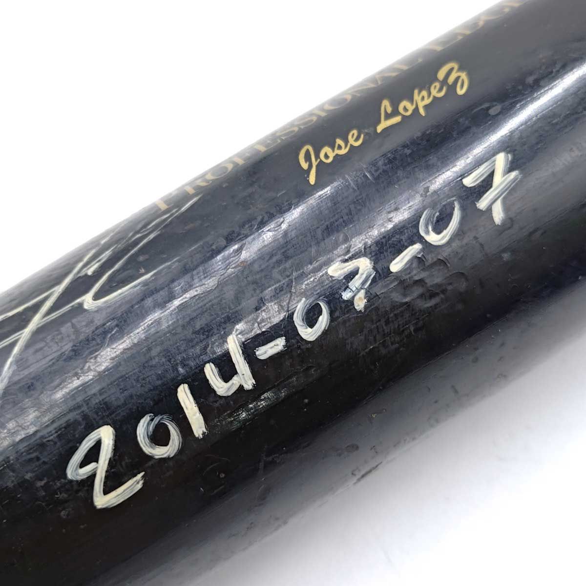 ホセ・ロペス 本人支給品 バット サイン入り 読売ジャイアンツ 2014年 巨人 SSK製 プロ野球 NPB ホセ・ロペス 本人支給品 バット サイン入り 読売ジャイアンツ