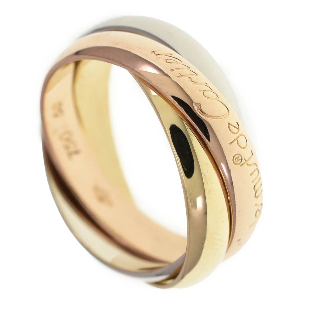 カルティエ CARTIER トリニティ 3連リング サイズ50/JP10 スリーカラ