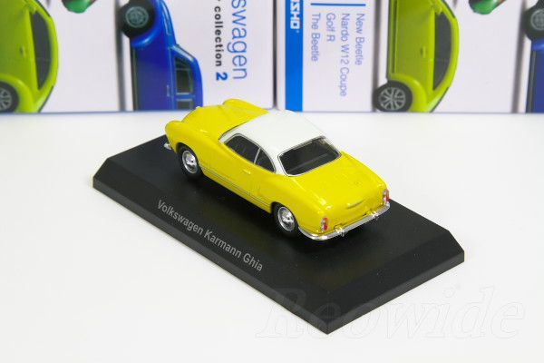 中古品＞京商 1/64 フォルクスワーゲン カルマンギア イエロー