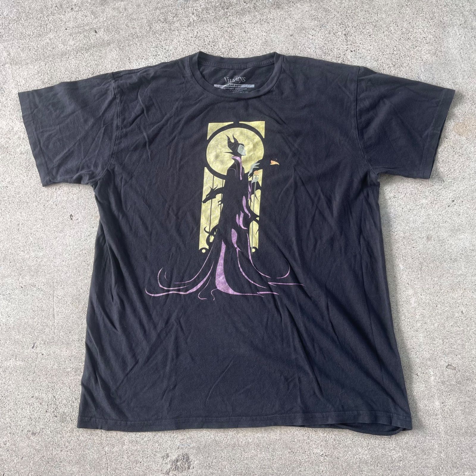 Disney VILLAINS MALEFICENT Tシャツ 古着 ディズニー 眠れる森の美女  