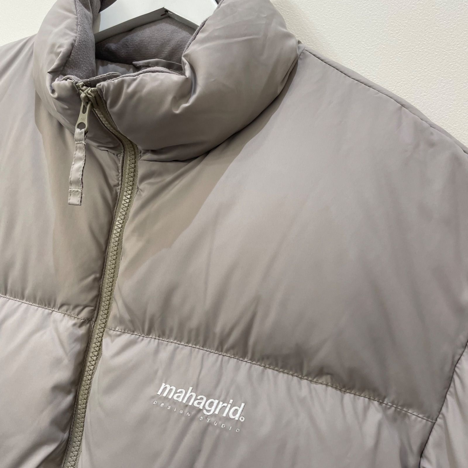 MAHAGRID マハグリッド ダウンジャケット XL グレー AL670117MH ダウン