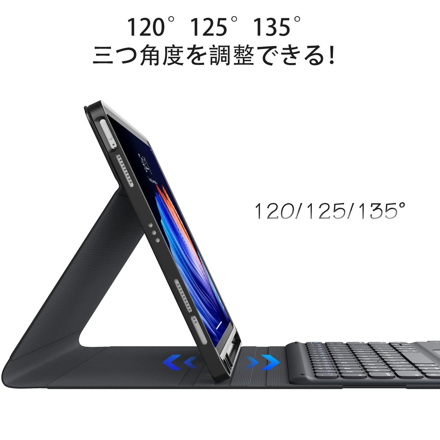 【人気商品】iPad air 4 iPad キーボード付きケース 11 タッチパッド付き ipad ipad 10.9/11インチ対応 第1世代/第2世代/第3世代 pro Bluetooth キーボードカバー 2022モデル 脱着式 キーボードケース 多角度