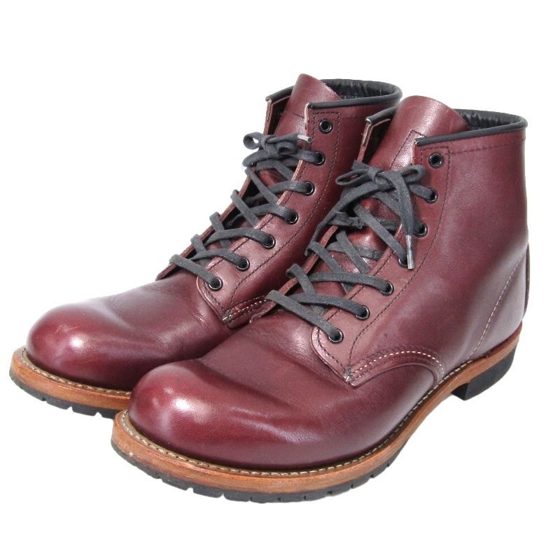 REDWING レッドウィング US8.5D 26.5cm ベックマン ラウンド 9011 プレーントゥ 2014年製 ブラックチェリー  フェザーストーン 35003432 - メルカリ