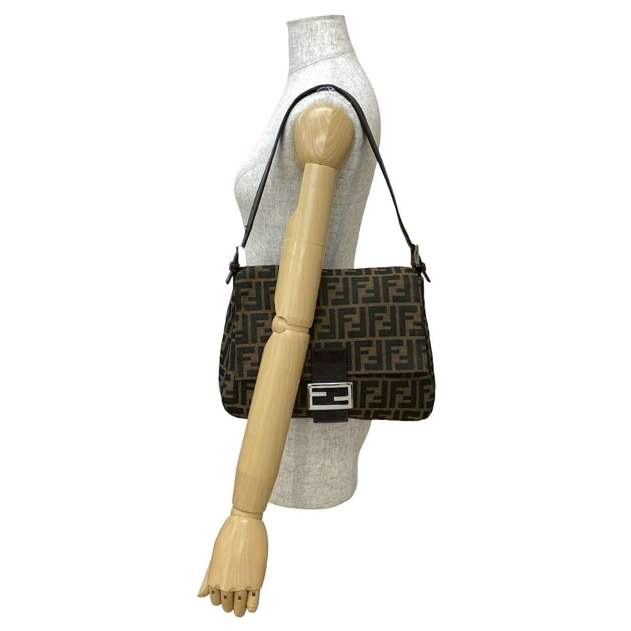 極 美品 FENDI フェンディ ヴィンテージ マンマバケット ズッカ