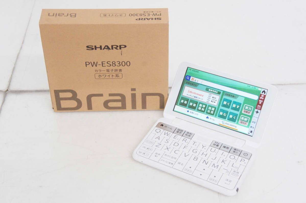 SHARP PW-ES8300 電子辞書 ホワイト SHARP PW-ES8300 ホワイト系 電子