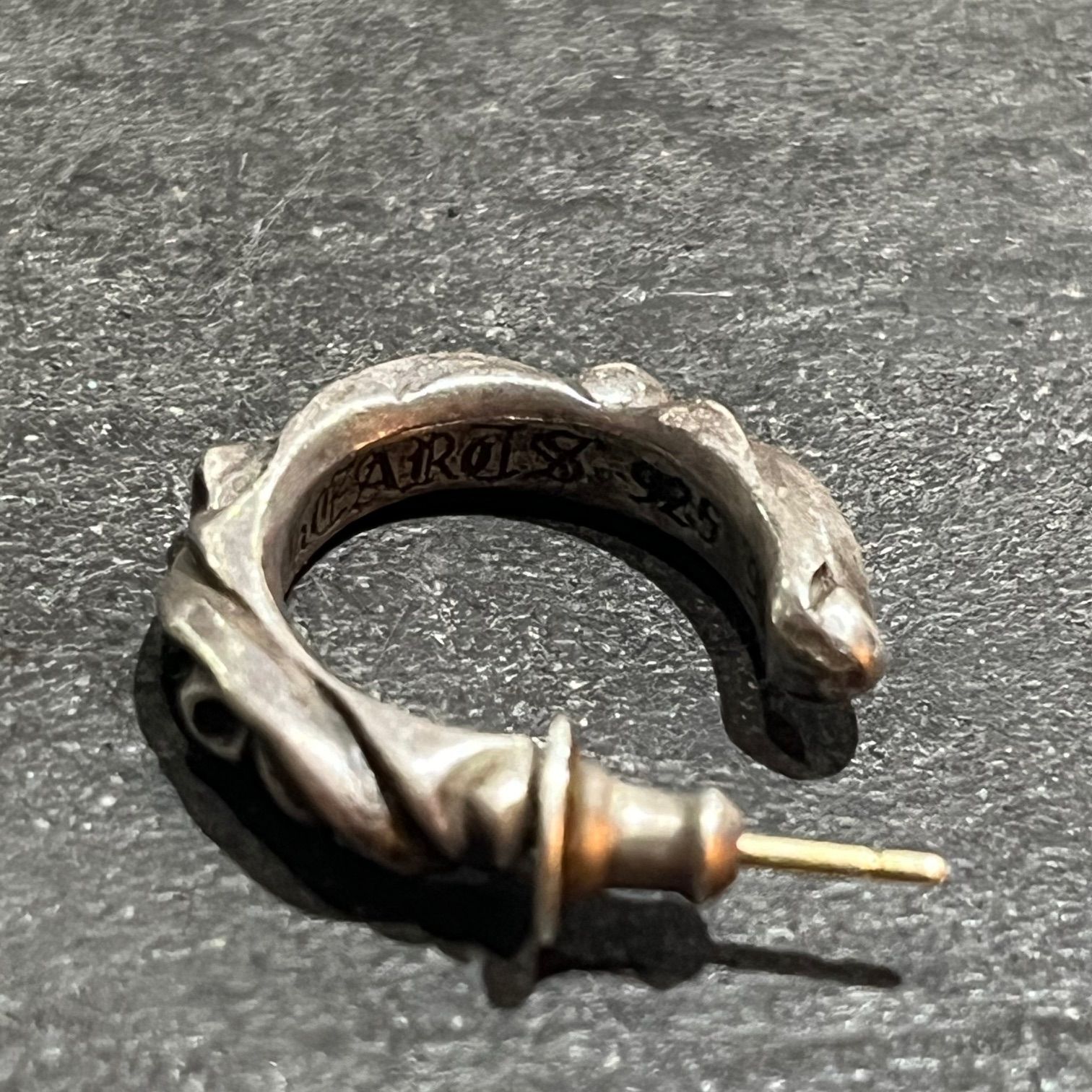 正規品 ■ Chrome Hearts スクロールフープピアス インボイス原本■ 正規品 □ Chrome Hearts スクロールフープピアス インボイス