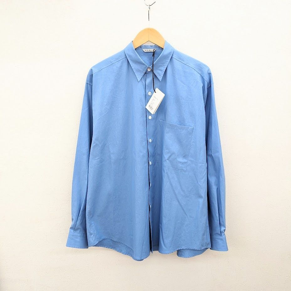 美品 23AW AURALEE オーラリー 長袖シャツ WASHED FINX TWILL BIG SHIRT A23AS02TN サイズ5 -  メルカリ