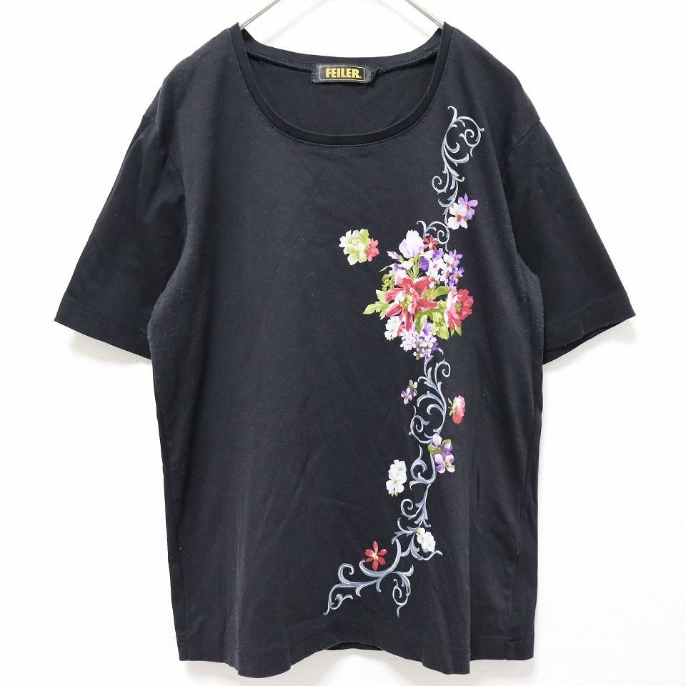 フェイラー　日本製　正規品　女性ティーシャツ　総花柄　新品タグ付 フェイラー 日本製 正規品 女性ティーシャツ 総花柄 新品タグ付