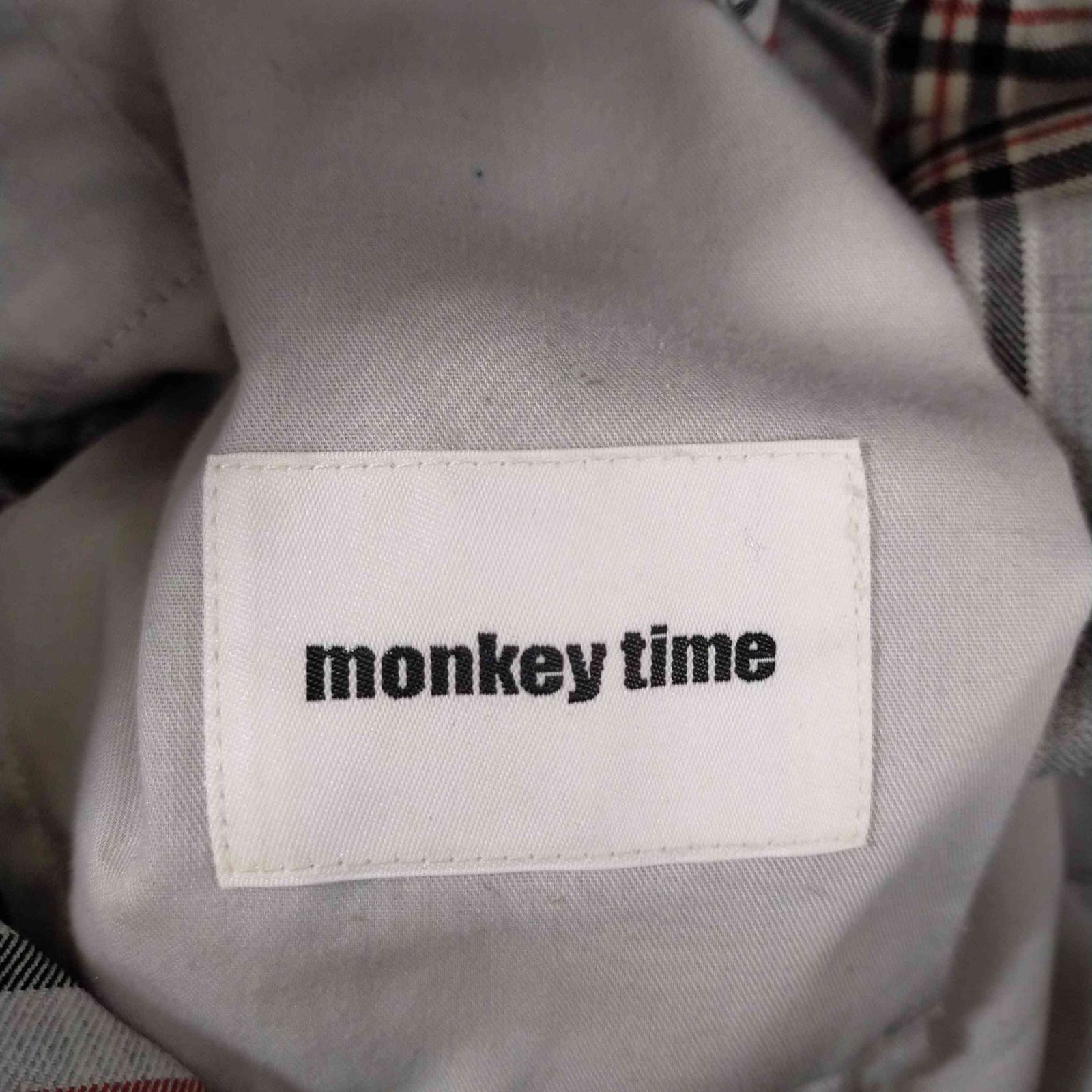 モンキータイム MONKEY TIME TW GRAY CHECK WIDE 1P PANTS/ワイド