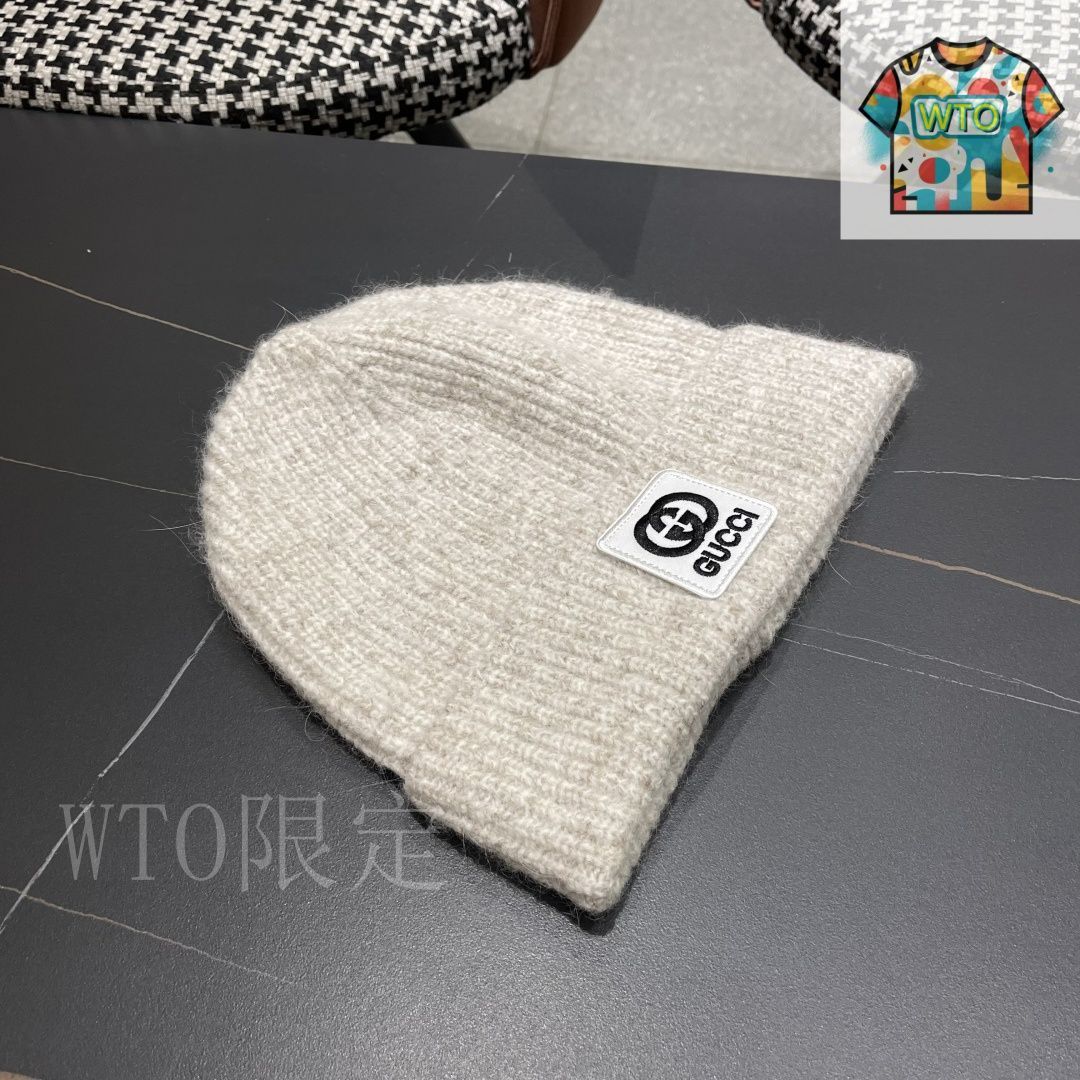 専用　　GUCCI ニット帽 GUCCI（グッチ）ニットキャップ・ビーニー 黒 サイズ:M(58cm