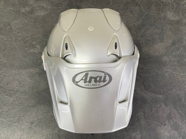 アライ フルフェイス ヘルメット 【中古】オフロード ARAI TOUR CROSS2 ツアークロス 55-56cm 銀色 バイク用品/58203