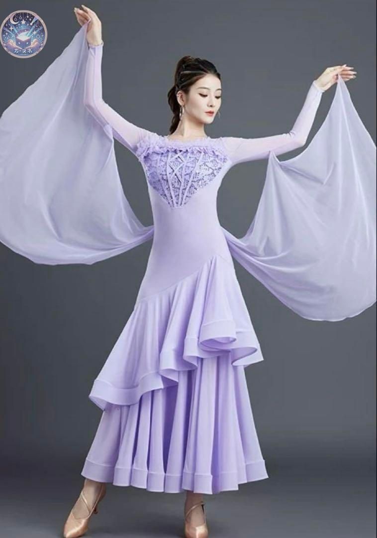 【新品】社交ダンス スタンダードドレス （モダンドレス）サテンオレンジ/イエローゴールドデコM程度125丈付近/ワルツ スロー 競技会 社交ダンス　白樺ドレス公式　スタンダードドレス　ダンスドレス　モダンドレス　競技ドレス　ドレス　Mサイズ スタンダード ドレス (M) KO040  特別企画品 オレンジ×イエロー 社交ダンス 衣装 競技 デモ 正装 石付きモダンドレス GRACE 長野県長野市の社交ダンス衣装通販サイト