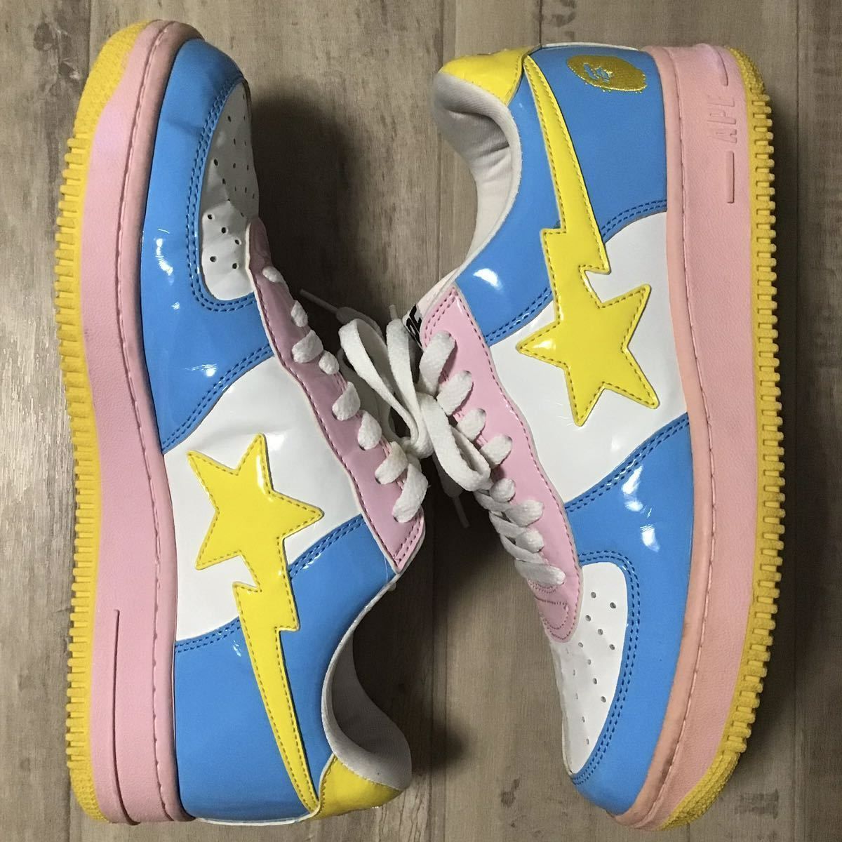 Cotton candy color BAPESTA エナメル スニーカー 27.5cm US9.5 a