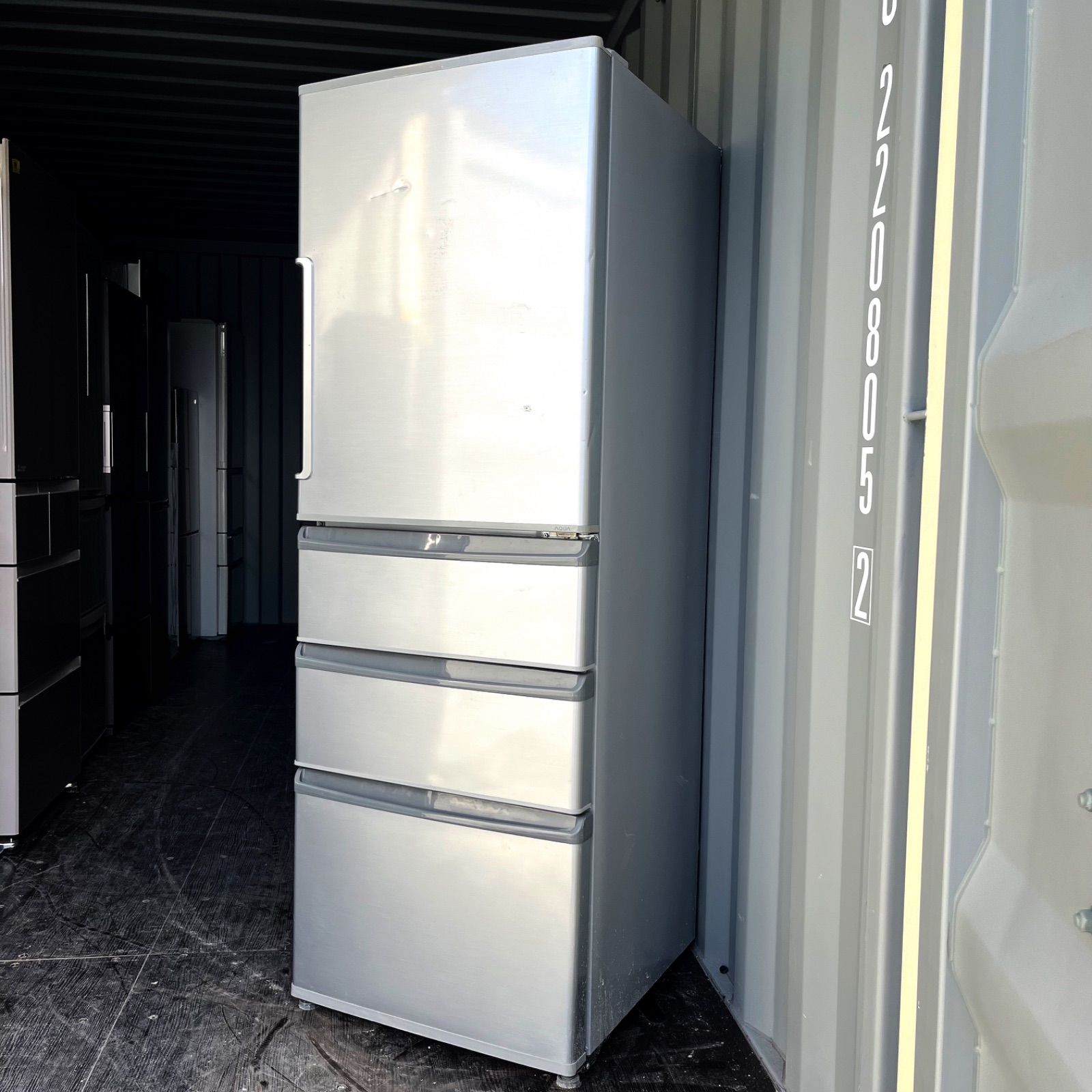 81取付無料！AQUAスタイリッシュミスティシルバー高性能4ドア冷蔵庫！洗濯機 81取付無料！AQUAスタイリッシュミスティシルバー高性能4ドア冷蔵庫