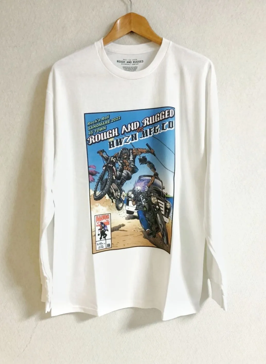 ラフアンドラゲッド ワッフルロンT ピグメント グレー 【2025年最新