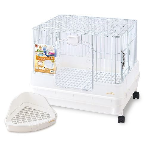 マルカン うさぎのカンタンおそうじケージ ブラウン H50B うさぎ