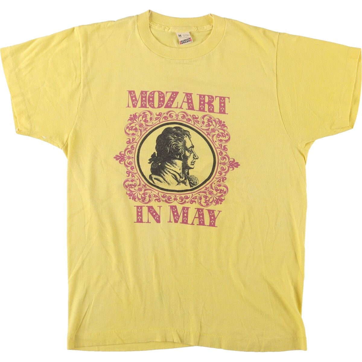 古着 80年代 スクリーンスターズ SCREEN STARS MOZART モーツァルト 偉人Tシャツ レディースM相当 ヴィンテージ|eaa540489
