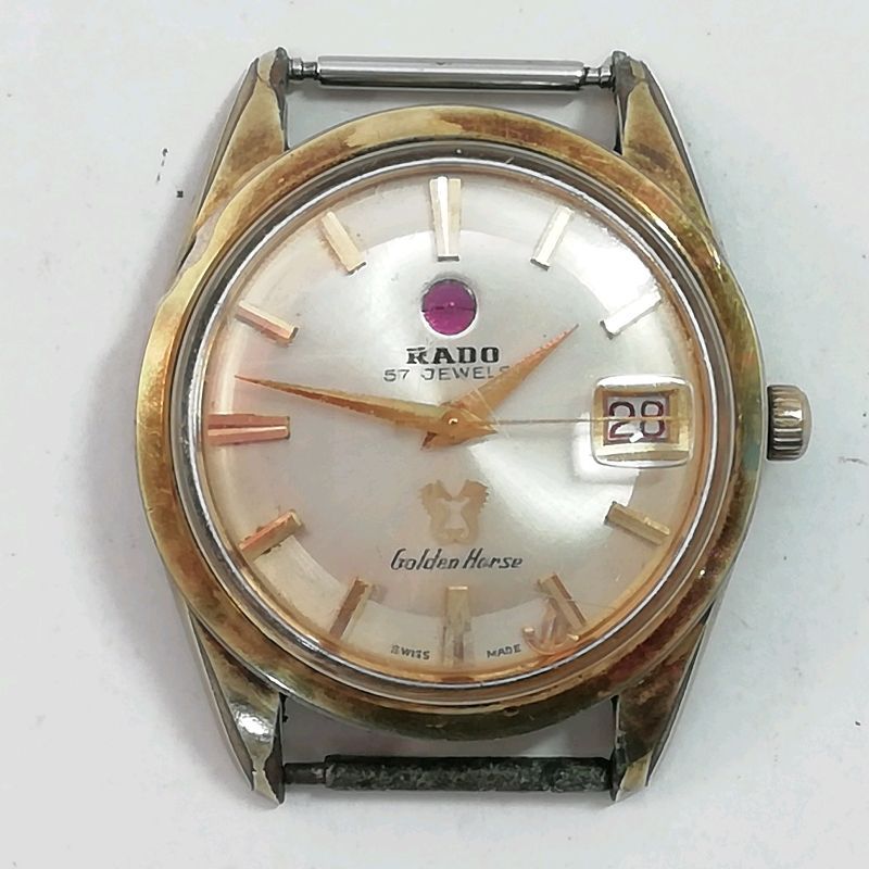 中古】RADO ラドー メンズ 自動巻き 11674 ゴールデンホース☆飾り欠落 