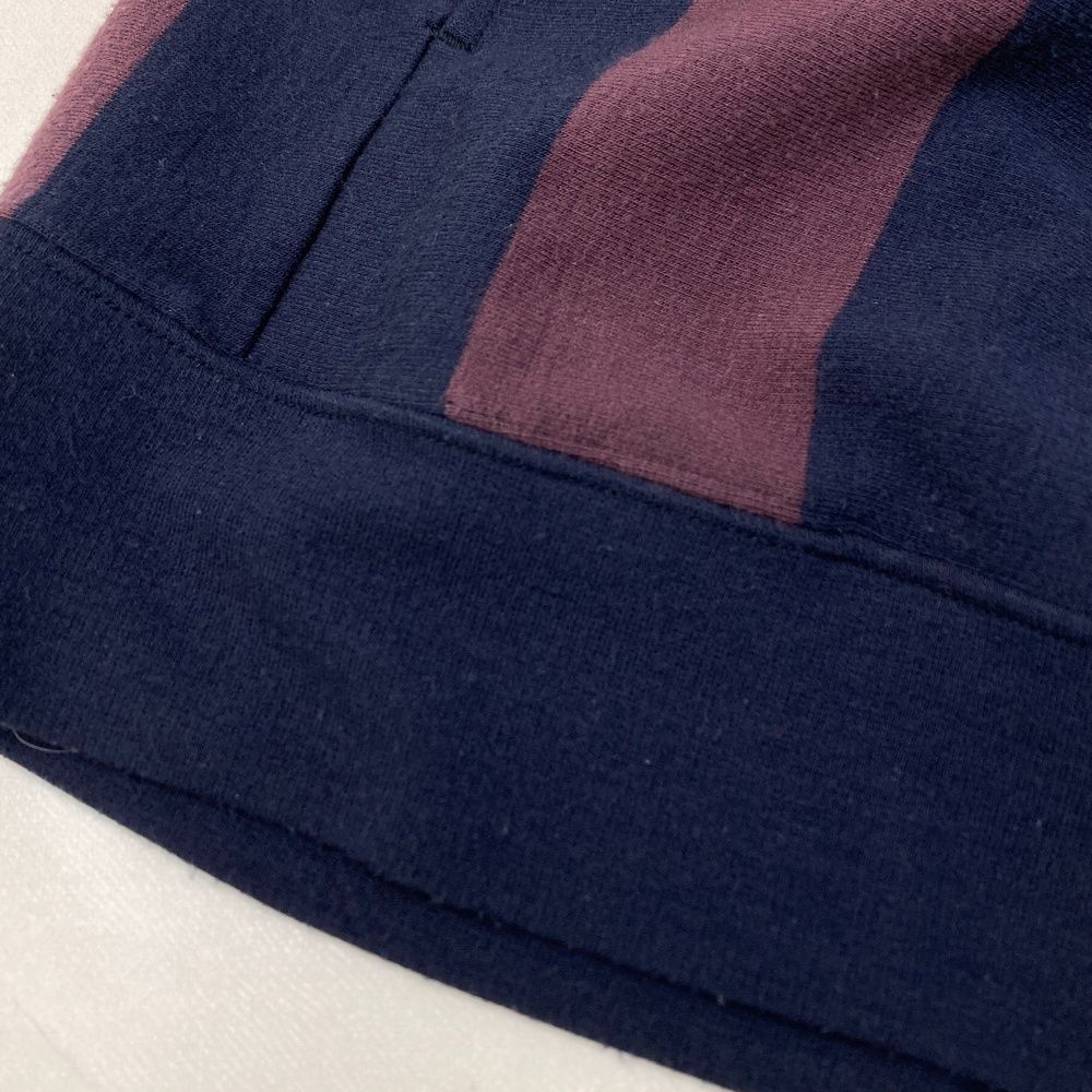 サイズ：XL BEAMS GOLF ビームスゴルフ パープルレーベル 襟付き 長袖Tシャツ ストライプ柄 ネイビー系 [240101483259] ゴルフウェア メンズ ストスト サイズ：XL BEAMS GOLF ビームスゴルフ パープルレーベル 襟付き