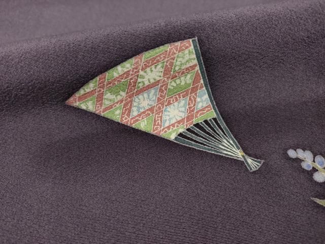 平和屋着物○本加賀友禅作家 毎田健治 訪問着 能面 人物文