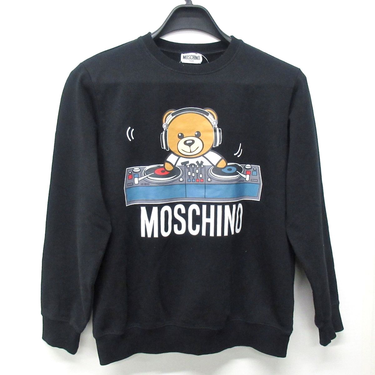 MOSCHINO(モスキーノ) トレーナー サイズ164cm レディース美品 黒×白