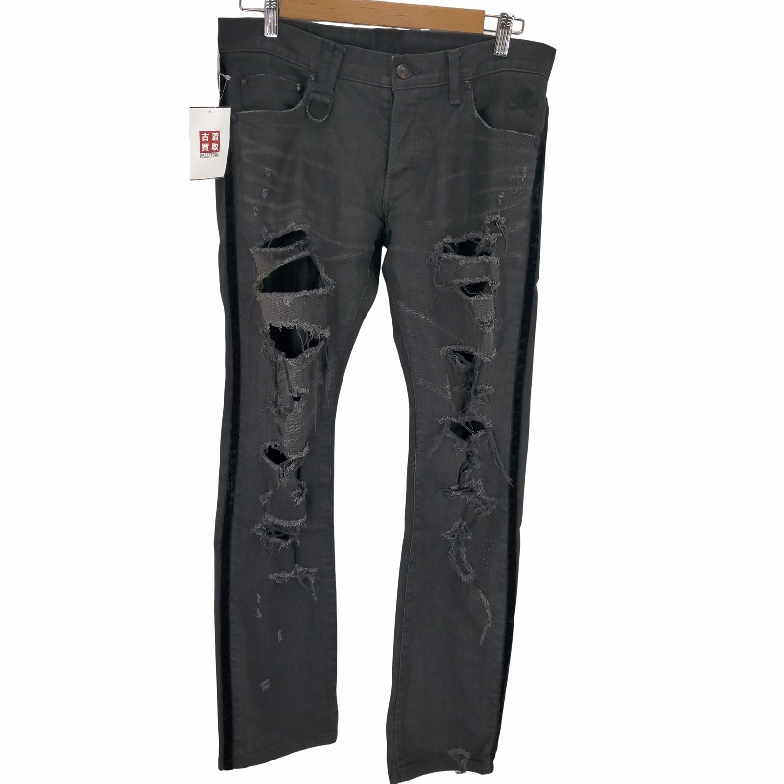 ロエン ジーンズ roen jeans MAN サイドベロアライン コーティング 