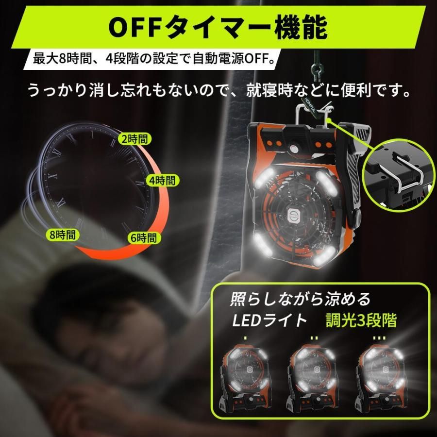 キャンプ 無階段風量調節