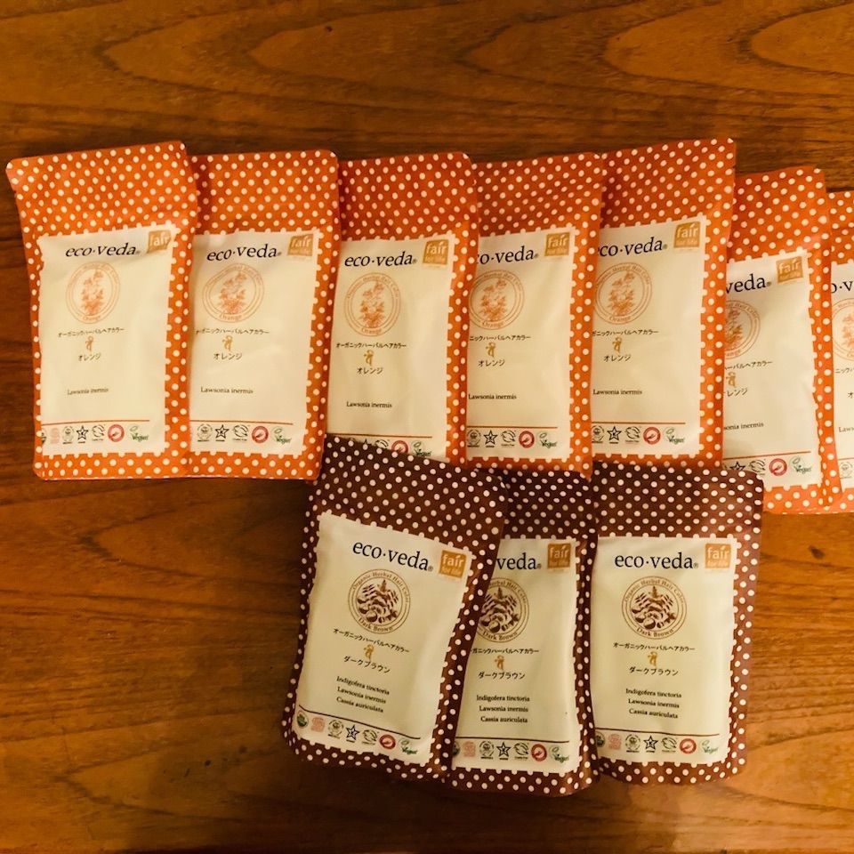 ecoveda ヘナ オレンジ 10個セット ecoveda ヘナ オレンジ 10個セット エコヴェーダ 2019 ヘナ