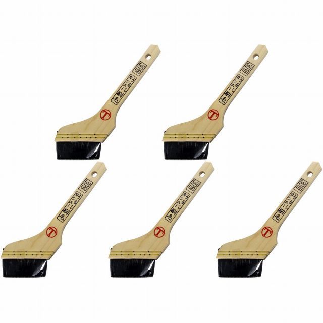 大塚刷毛製造 カシュー刷毛 筋違 黒 30号 5個セット