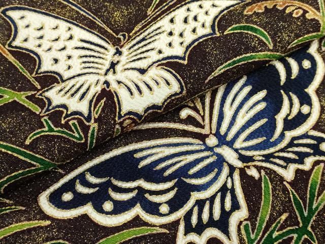 平和屋本店□超希少 東京友禅 久呂田明功 九寸開き名古屋帯