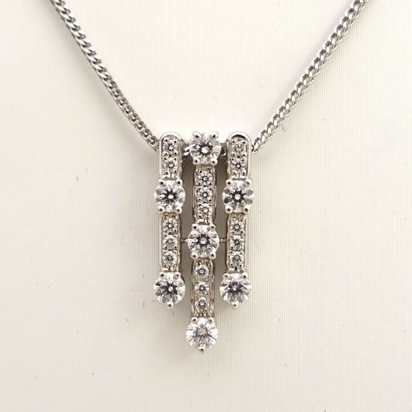 HOSHI no SUNA 星の砂 ◇Pt950/850 ネックレス ダイヤ 0.62ct