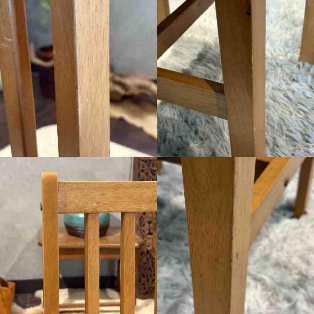 山善 YAMAZEN ダイニングチェア リビングチェア ビンテージ 4脚