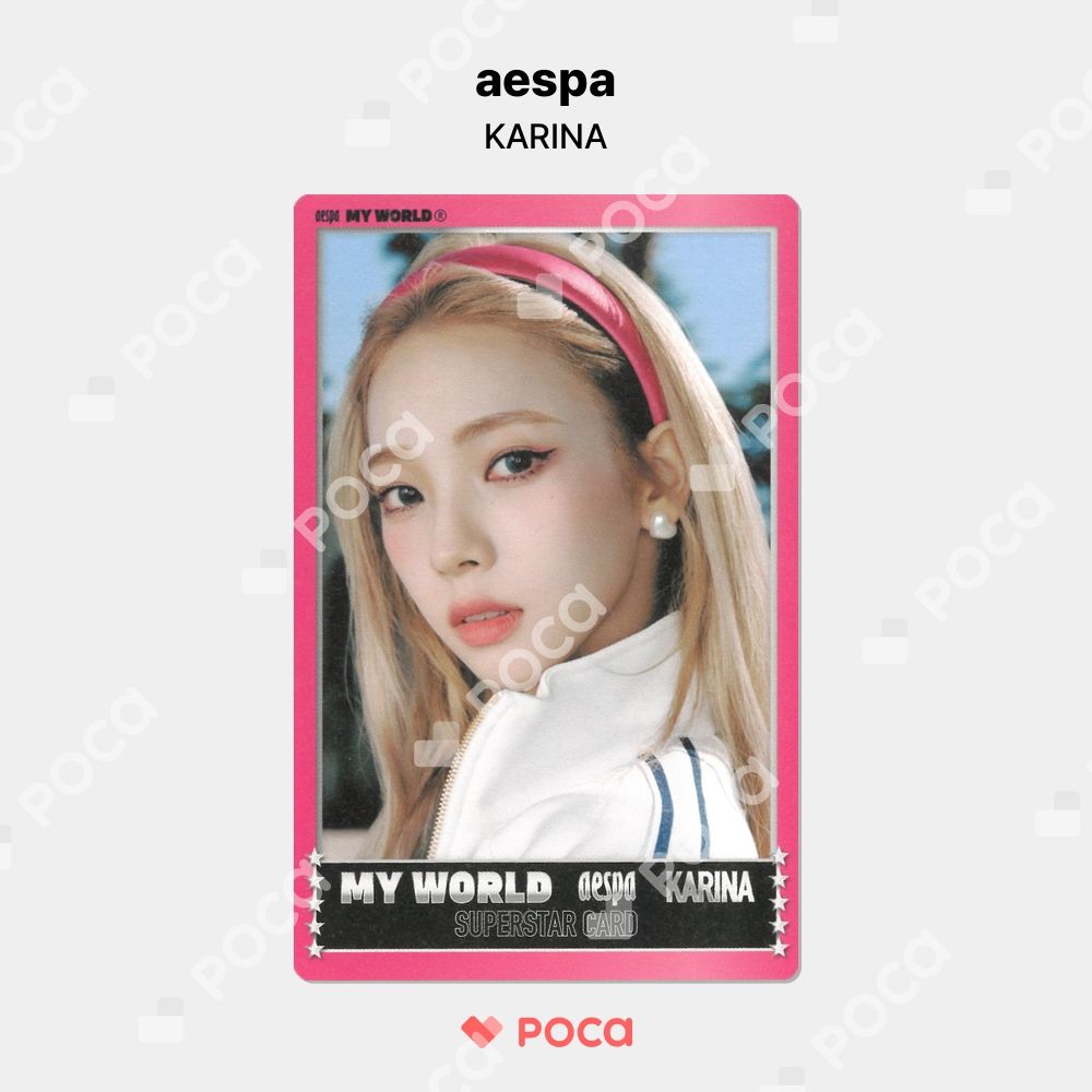aespa カリナ トレカ MY WORLD Zine Ver. Trading Card Set 公式