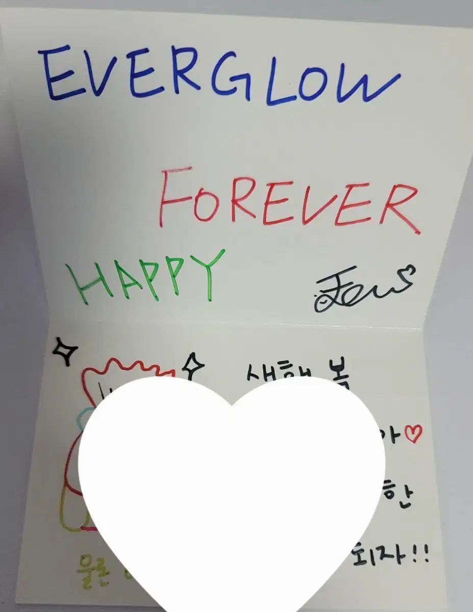 EVERGLOW サイン色紙