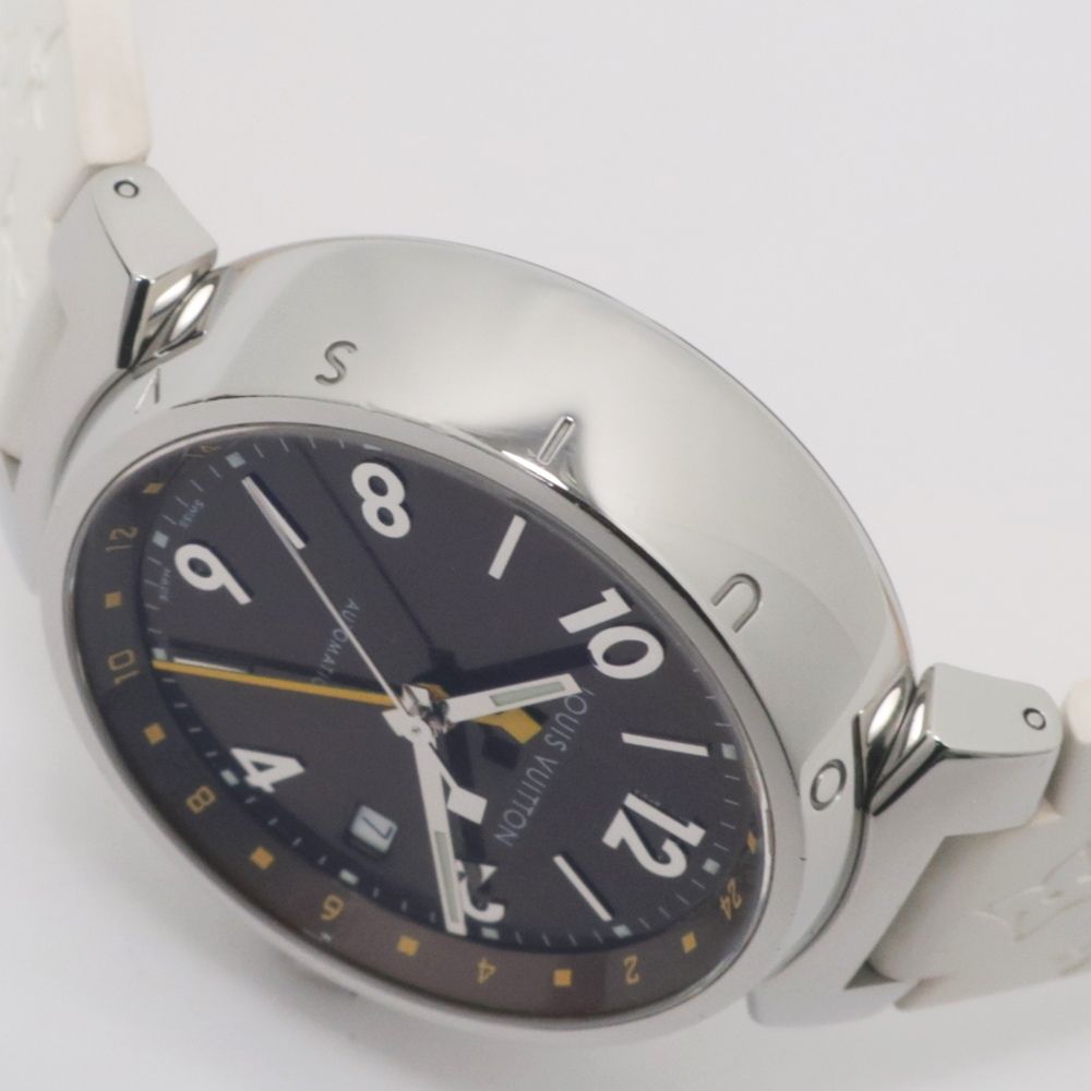 名東】ルイヴィトン タンブール GMT Q1131 SS/ラバー 替え革