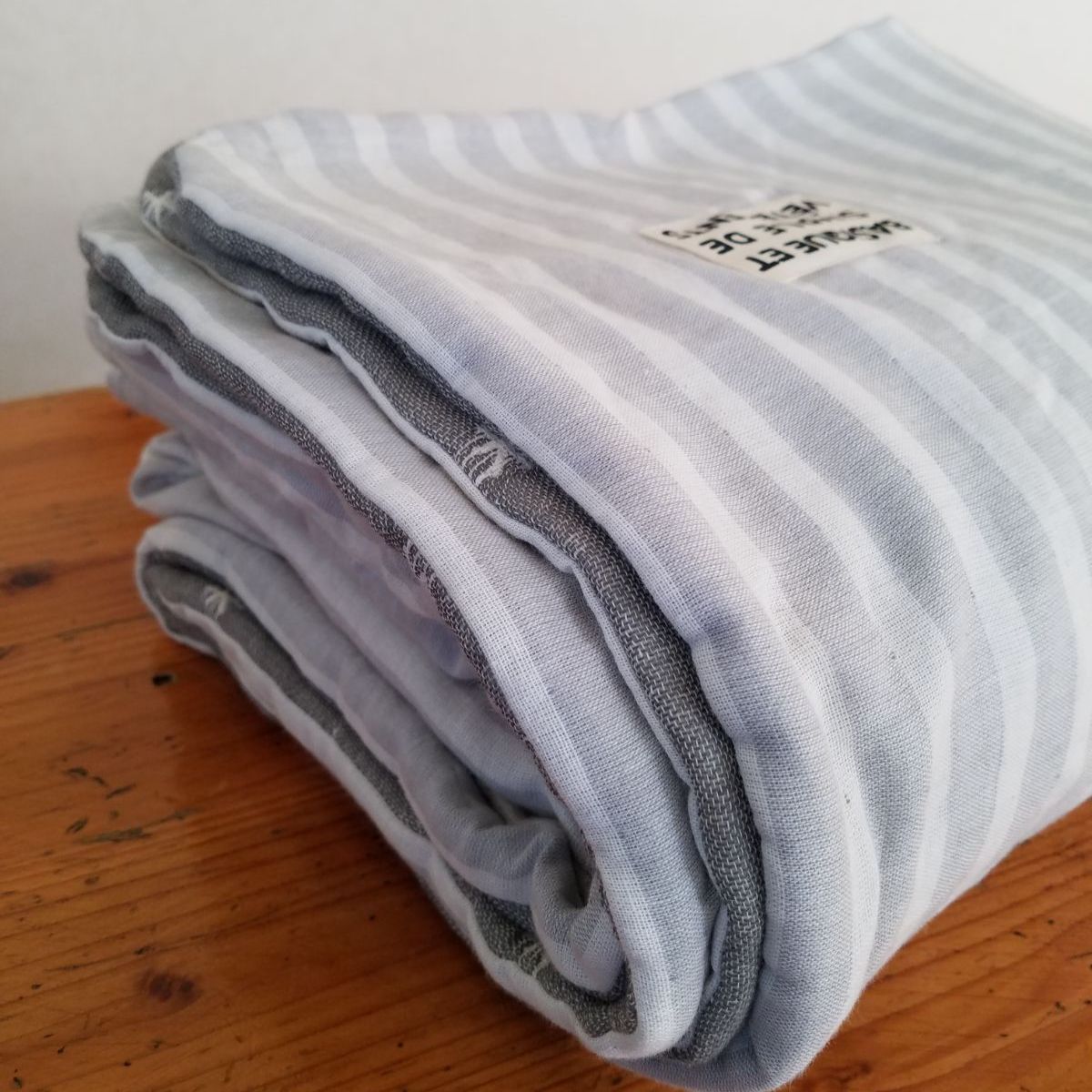 FUWARAグレーシロクマ☆ガーゼケット☆ハンドメイド - メルカリ 