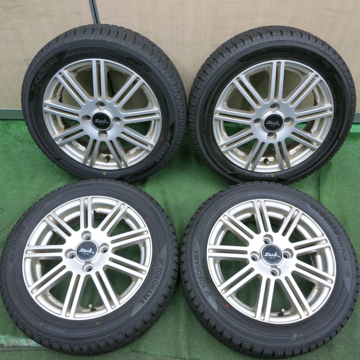 *送料無料* 超バリ溝！20年！ほぼ10分スタッドレス 155/65R14 ヨコハマ アイスガード iG50 プラス ZACK JP-9 ザック 14インチ PCD100/4H4062806HAス