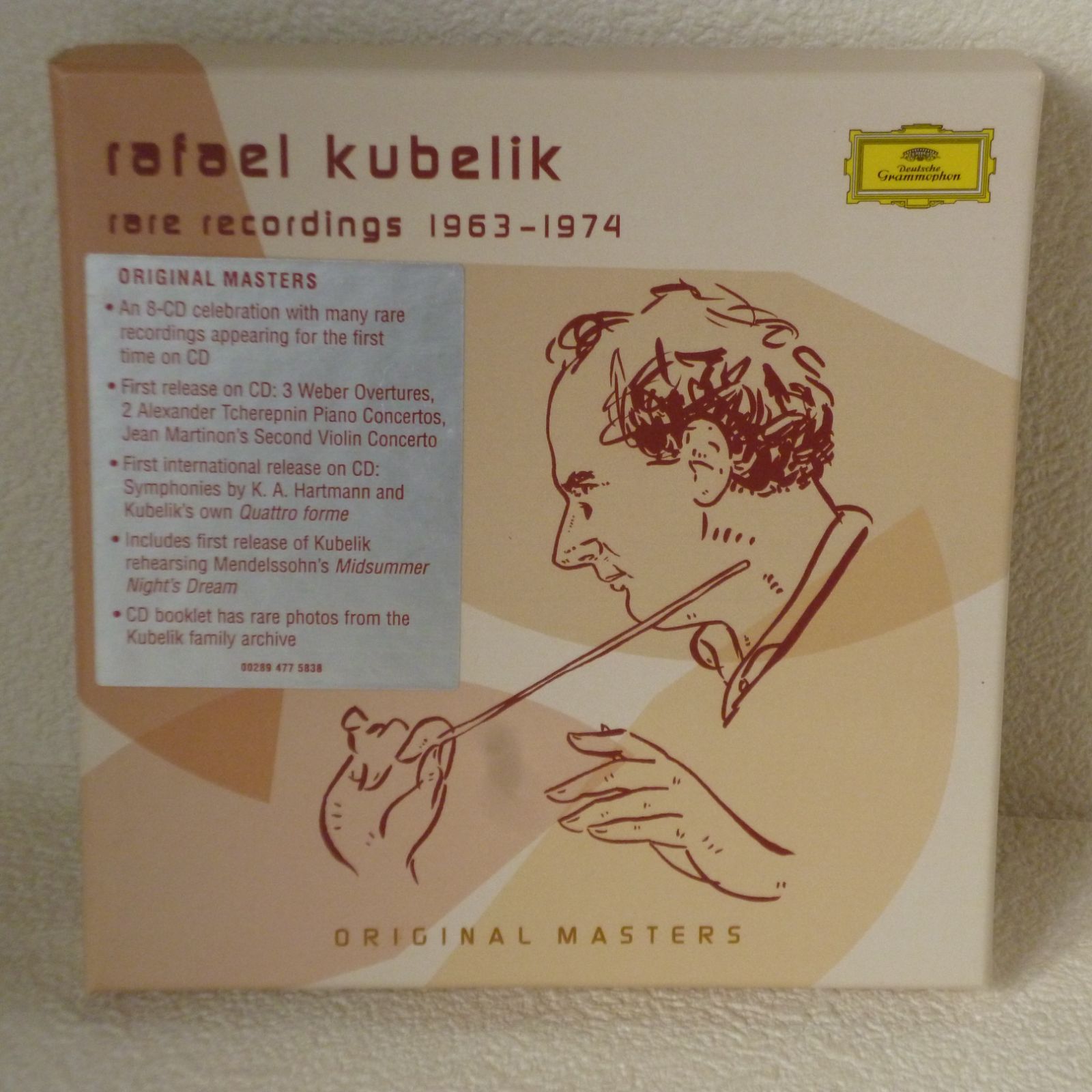 ８CD 　Rafael Kubelik 　Rare Recordings 1963 - 1974 ラファエル・クーべリック　Original  Masters　028947758389