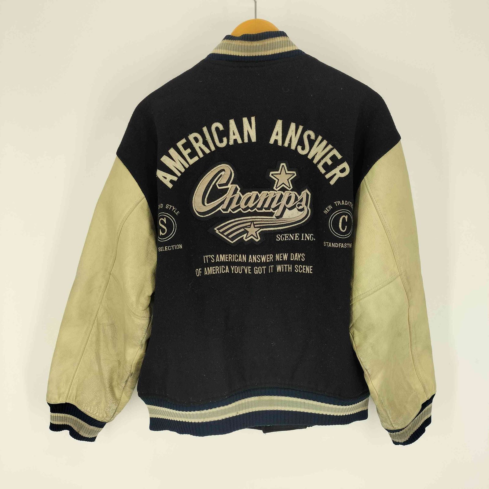 シーン SCENE 90S AMERICAN Hauan Champs S ロゴ ワッペン アーム