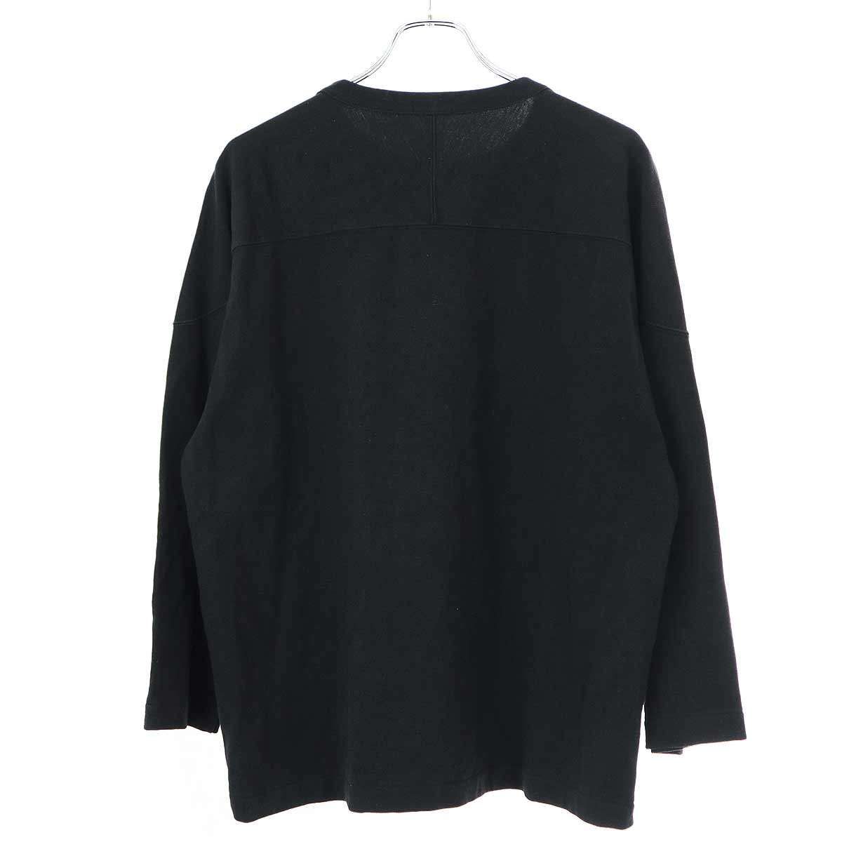 COMOLI コモリ 23AW フットボールTシャツ Y03-05004 ブラック 3 - メルカリ