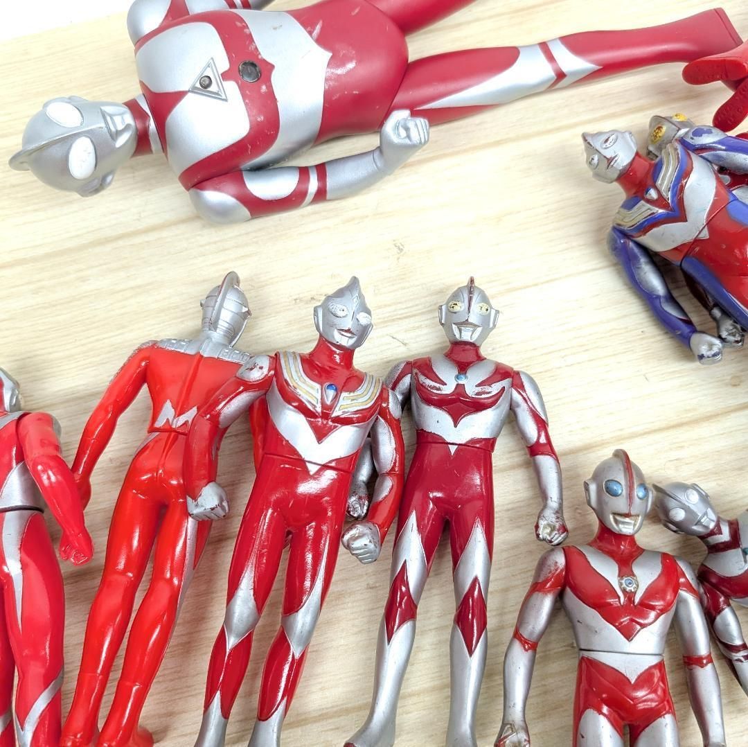 ウルトラマン ソフビ まとめ売り 1983年～ 当時もの　レア 希少 14体＋1 ウルトラマン ソフビ まとめ売り 1983年～ 当時もの レア 希少