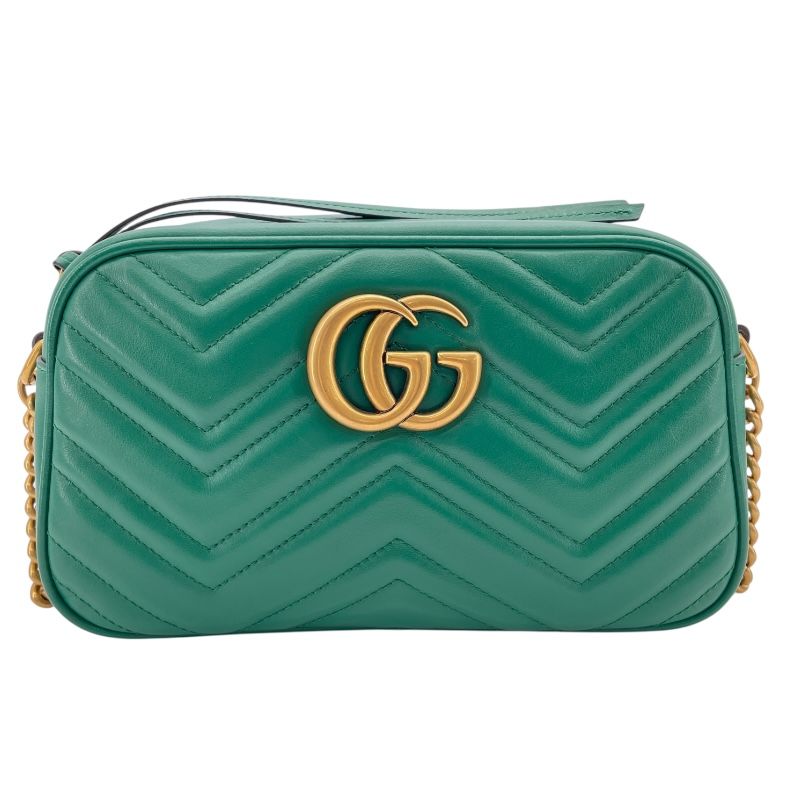 GUCCI グッチ レディース ショルダーバッグ グリーン グッチ GUCCI GGマーモントキルティングスモールショルダー