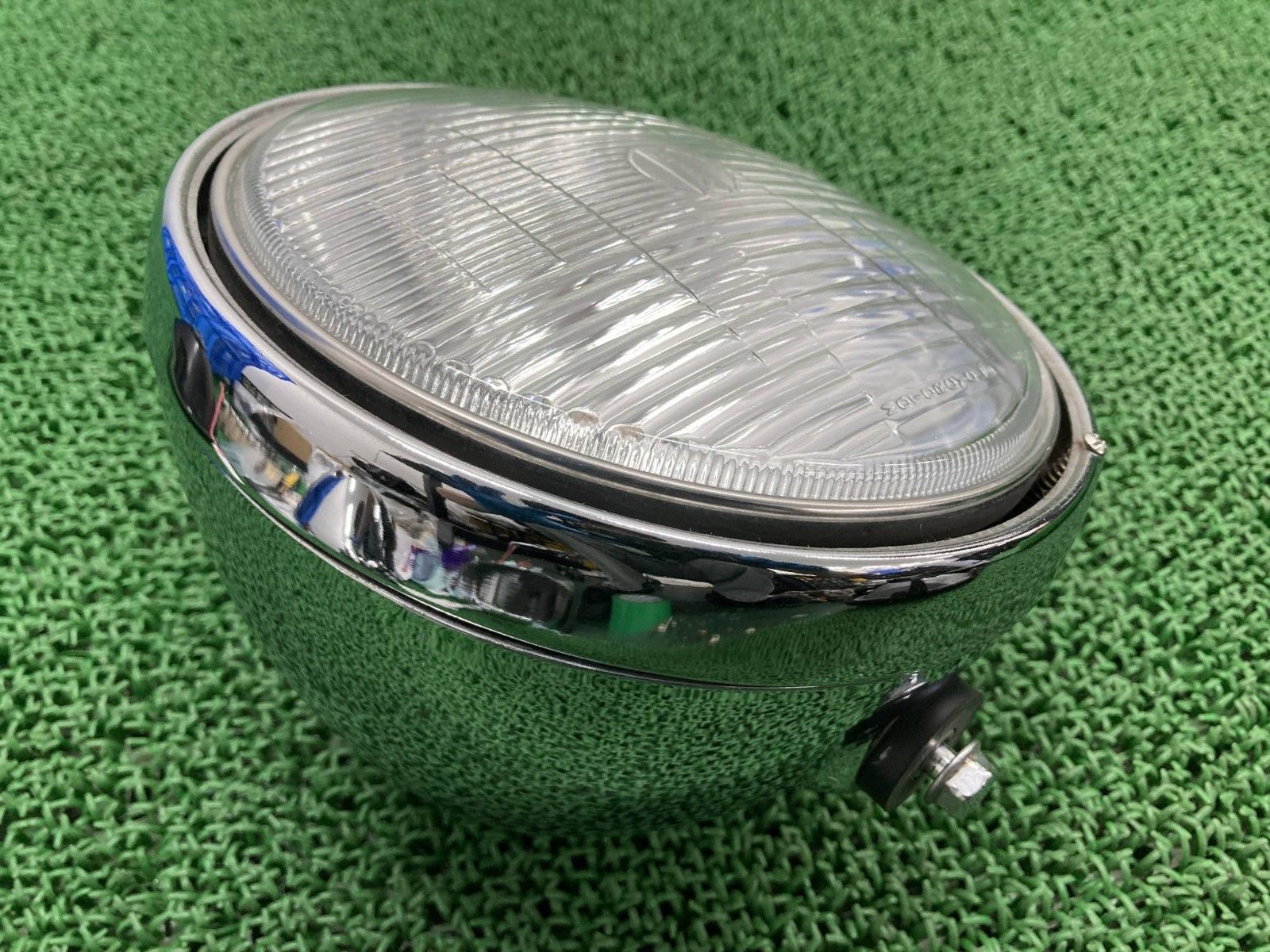 W650 ヘッドライト 5804 カワサキ 純正 バイク 部品 EJ650A W400 クロームケース リム 割れ欠け無し 車検 Genuine Uw